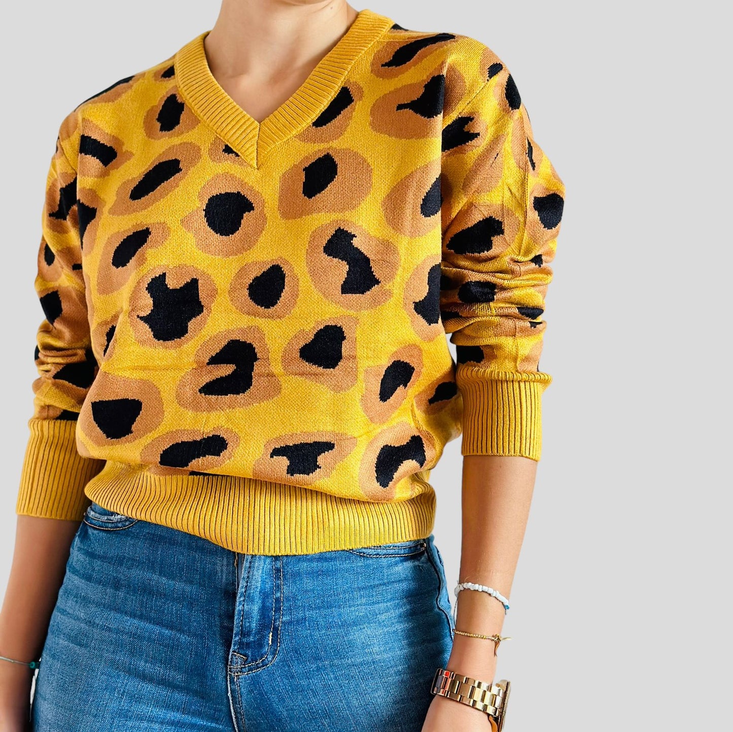 Buzo manchas Mostaza para mujer