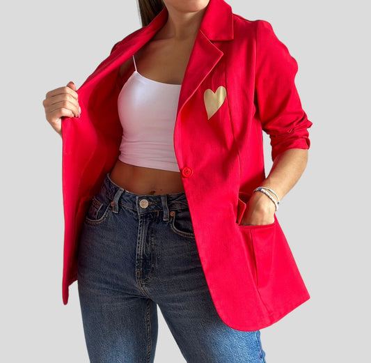 A Chaqueta para Mujer Roja Snoopy