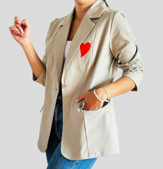 Chaqueta para Mujer Beige Snoopy